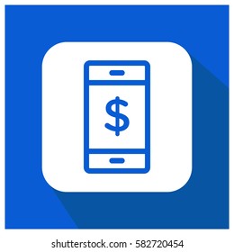 Mobile money vector icon