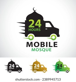 Mobile Mosque Logo Design Template