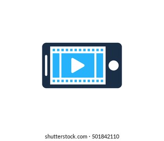 Mobile Movie Film Logo Design Template