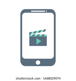 Mobile movie icon for your mobile application or website.