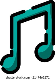 Mobile mp3, illustration, vector on a white background.