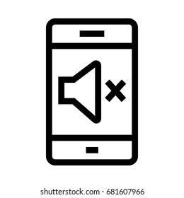 Mobile Mute  Icon