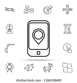 mobile navigation icon. New Technologies icons universal set for web and mobile