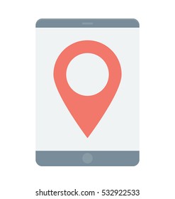 Mobile Navigation Vector Icon