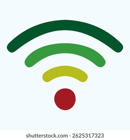 Ícone da rede móvel com ícone Wi-Fi gratuito.