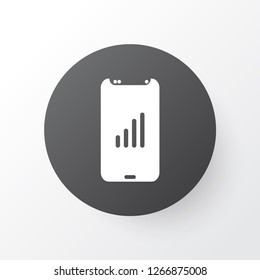 Mobile network icon symbol. Premium quality isolated smartphone element in trendy style.