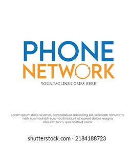 Mobile Network Logo Vector Template. Signals, Phone, Networks, Logo Design Template Editable Vector.