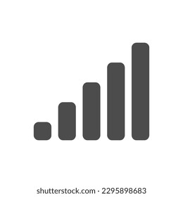 Mobile Network Signal Bar Isolated Vector Icon Illustration