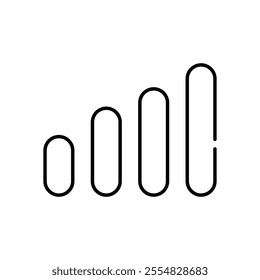 Mobile Network vector icon stock illustration