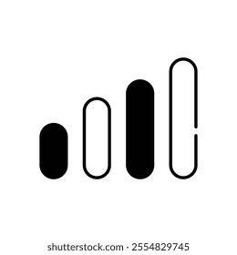 Mobile Network vector icon stock illustration