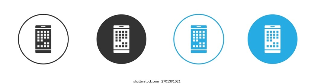 Mobile notch icon. Graphic icon design template