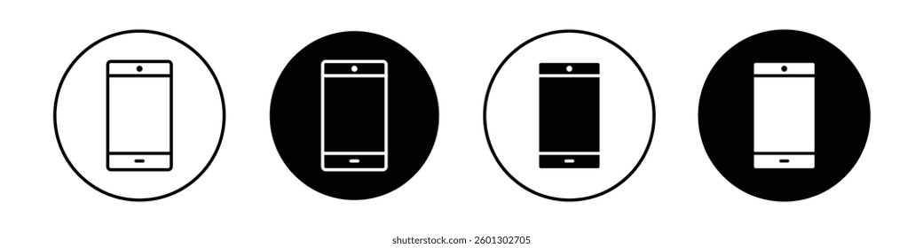 Mobile notch icons vectors graphics collection