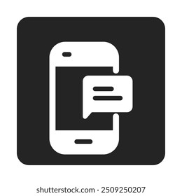 Mobile Note Icon Stock Vector Illustration Flat Design On a Transparent Background.