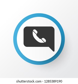 Mobile notification icon symbol. Premium quality isolated communication element in trendy style.