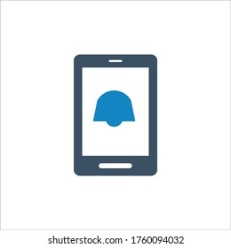 Icono de notificación móvil (ilustración vectorial)