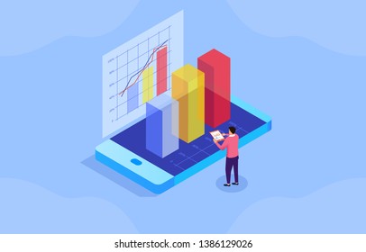 Mobile online data financial management