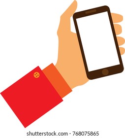Mobile operating hand