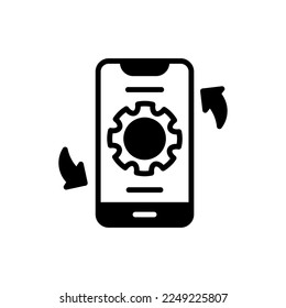 Mobile Optimization icon in vector. Logotype