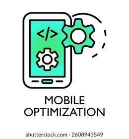 Mobile Optimization – Smartphone Representing Mobile-Friendly Web Design
