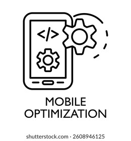 Mobile Optimization – Smartphone Representing Mobile-Friendly Web Design