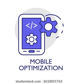 Mobile Optimization – Smartphone Representing Mobile-Friendly Web Design