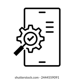 Mobile Optimized SEO. Mobile SEO Icon.