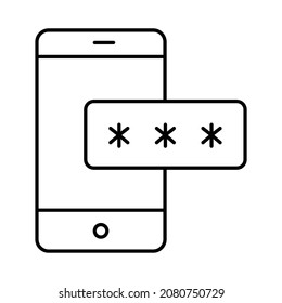 Mobile Passwort-Symbol, das leicht zu ändern oder zu bearbeiten
