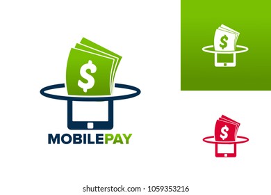 Mobile Pay Logo Template Design Vector, Emblem, Design Concept, Creative Symbol, Icon
