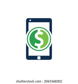 Vorlagendesign für mobile Pay-Logos Logo für mobiles Geld, Vektorvorlage.