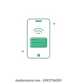 Mobile Payment, Banking, Payment App Vector icon Design