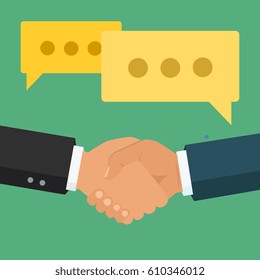 Mobile payment concept. Hand holding a phone. Smartphone wireless money transfer. Flat design. Vector illustration