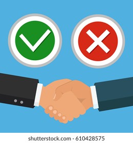 Mobile payment concept. Hand holding a phone. Smartphone wireless money transfer. Flat design. Vector illustration
