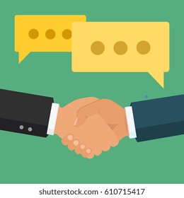 Mobile payment concept. Hand holding a phone. Smartphone wireless money transfer. Flat design. Vector illustration