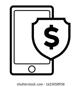 Mobile payment. Credit card reader on smartphone scanning a credit card