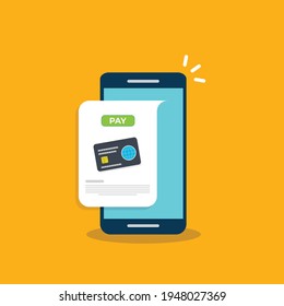 Mobile payment. EPS10 vector illustration