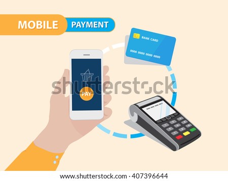 Mobile Payment Gateway infographic in vector eps10