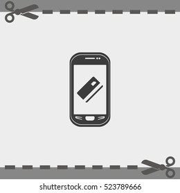 Mobile payment icon. 