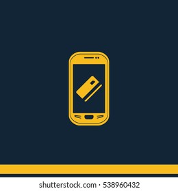 Mobile payment icon. 