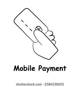 Mobile Payment Icon – Contactless Payment and Digital Transactions