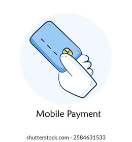 Mobile Payment Icon – Contactless Payment and Digital Transactions