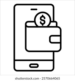 Mobile Payment Icon Element For Design