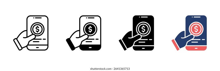 Mobile Payment icon sheet multiple style collection