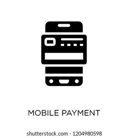 Mobile payment icon. Mobile payment symbol design from Payment collection. Simple element vector illustration on white background.