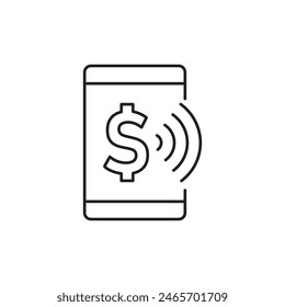 Mobile Payment icon, template for graphic and web design. vector illustration