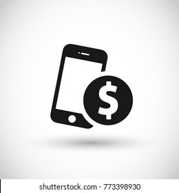 Mobile Payment Icon Vector