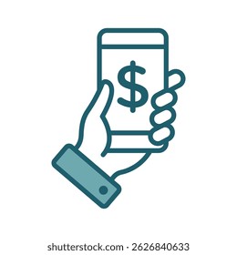 mobile payment icon vector design template simple and clean