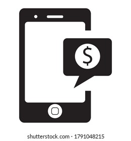 Mobile Payment icon. vector graphics 