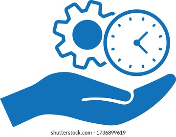 Mobile Payment Icon vector illustration (blue version)