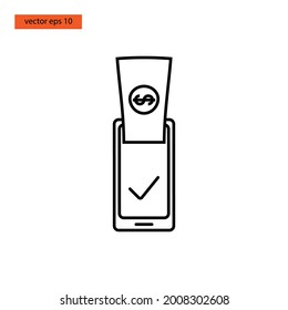 Mobile payment icon vector illustration design