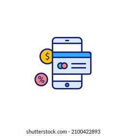 mobile payment icon in vector. Logotype